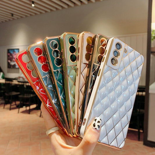 S22 Electroplated Diamond Phone Case - Taylor K Shop