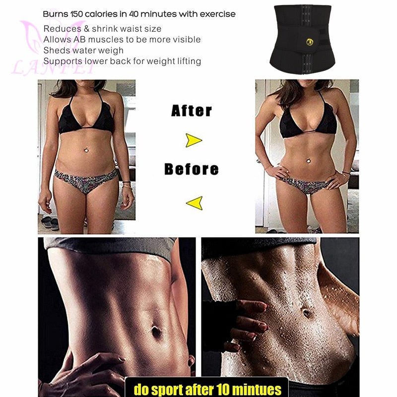 Sauna Sweat Corset Weight Loss Neoprene Cinchers Body Shapers Tummy Control - Taylor K Shop