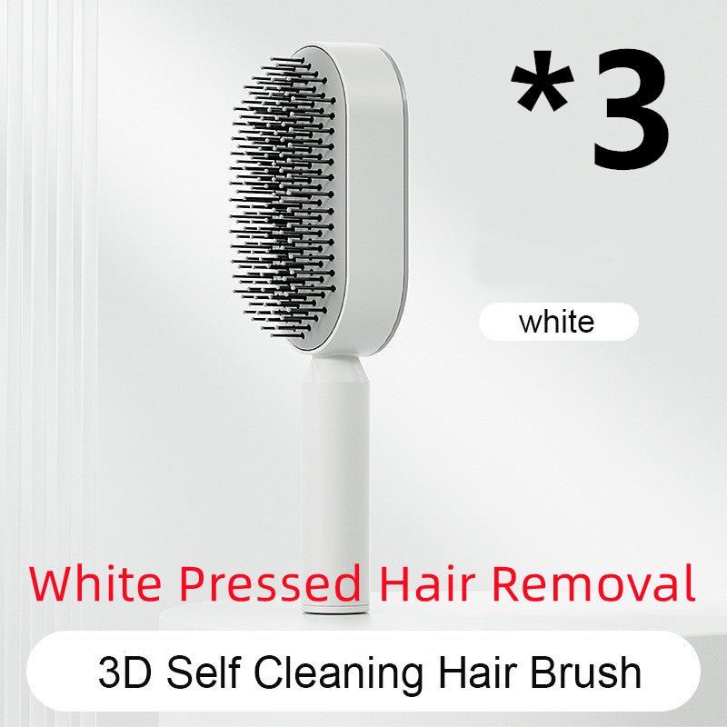Self Cleaning Hair Brush For Women One - key Cleaning Hair Loss Airbag Massage Scalp Comb Anti - Static Hairbrush - Taylor K Shop