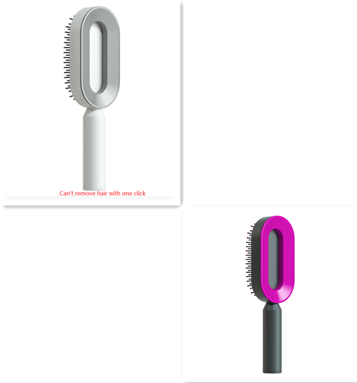 Self Cleaning Hair Brush For Women One - key Cleaning Hair Loss Airbag Massage Scalp Comb Anti - Static Hairbrush - Taylor K Shop
