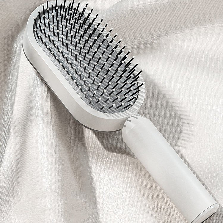 Self Cleaning Hair Brush For Women One - key Cleaning Hair Loss Airbag Massage Scalp Comb Anti - Static Hairbrush - Taylor K Shop