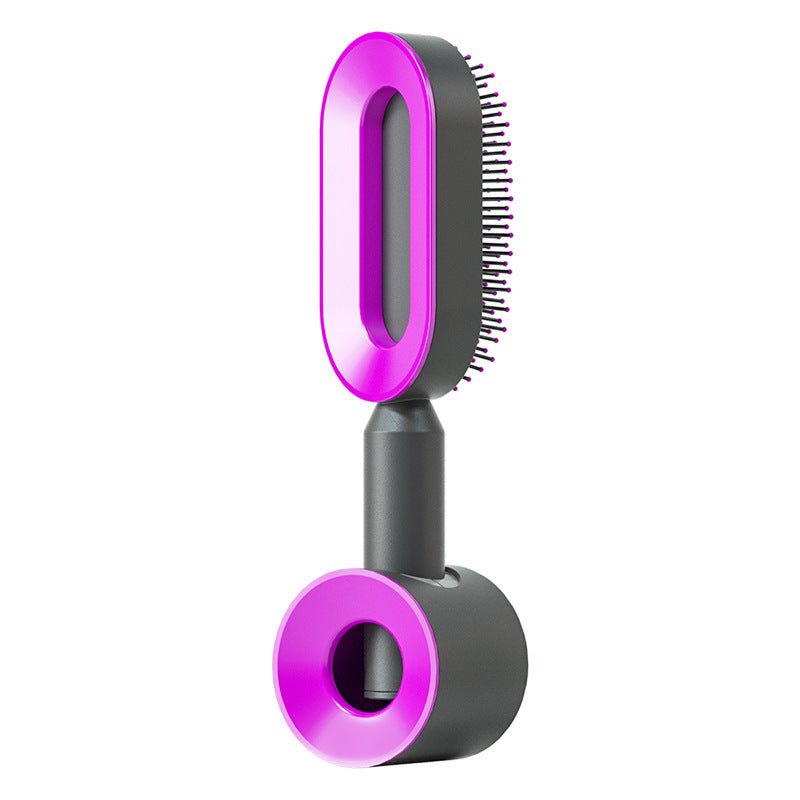 Self Cleaning Hair Brush For Women One - key Cleaning Hair Loss Airbag Massage Scalp Comb Anti - Static Hairbrush - Taylor K Shop