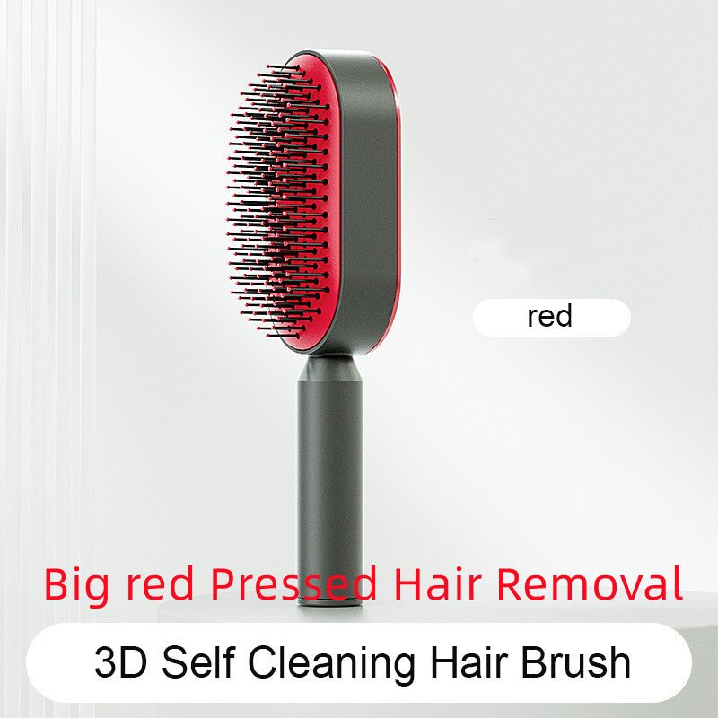 Self Cleaning Hair Brush For Women One - key Cleaning Hair Loss Airbag Massage Scalp Comb Anti - Static Hairbrush - Taylor K Shop