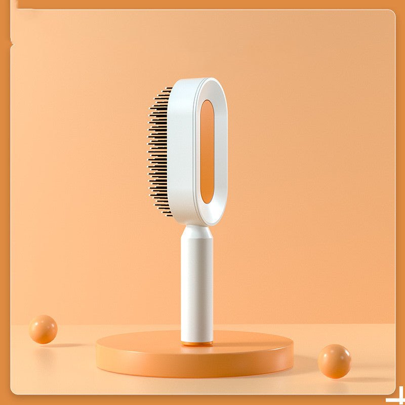 Self Cleaning Hair Brush For Women One - key Cleaning Hair Loss Airbag Massage Scalp Comb Anti - Static Hairbrush - Taylor K Shop