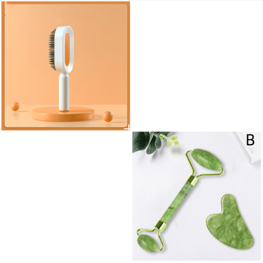 Self Cleaning Hair Brush For Women One - key Cleaning Hair Loss Airbag Massage Scalp Comb Anti - Static Hairbrush - Taylor K Shop