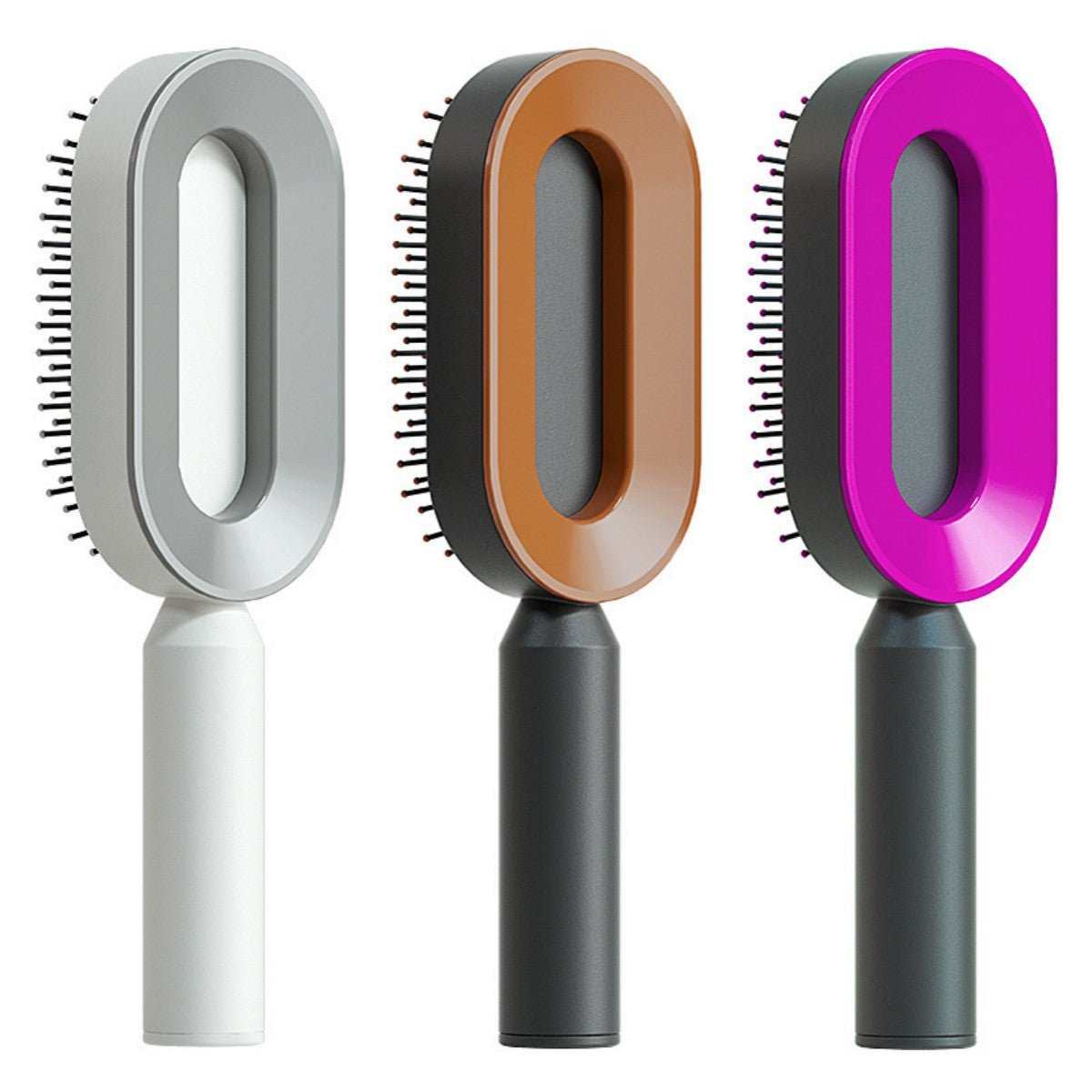 Self Cleaning Hair Brush For Women One - key Cleaning Hair Loss Airbag Massage Scalp Comb Anti - Static Hairbrush - Taylor K Shop
