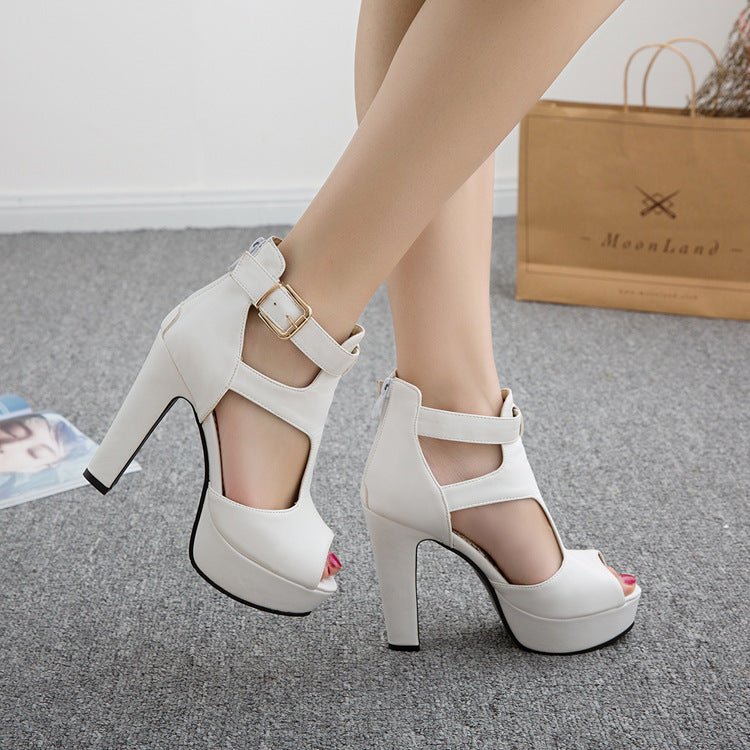 Sexy Nightclub High Heels Roman Shoes - Taylor K Shop