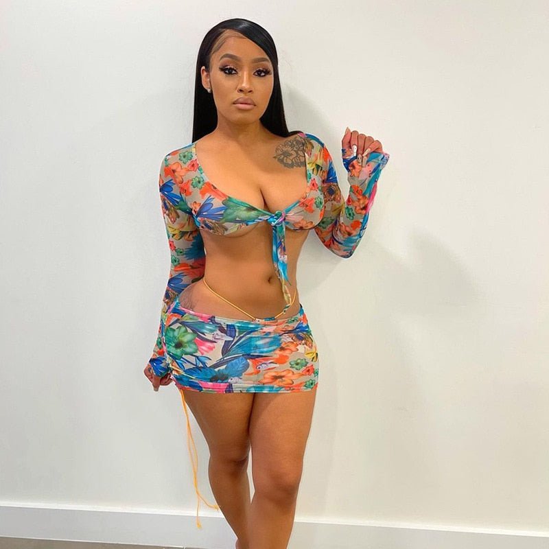 Sexy Top and Skirts Sets Summer Vacation Outfits - Taylor K Shop