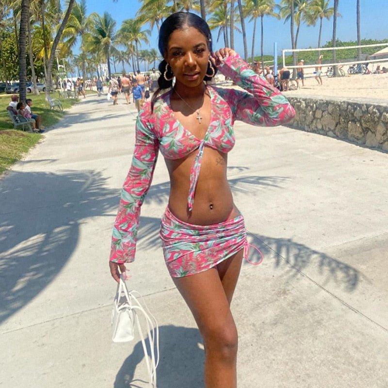 Sexy Top and Skirts Sets Summer Vacation Outfits - Taylor K Shop