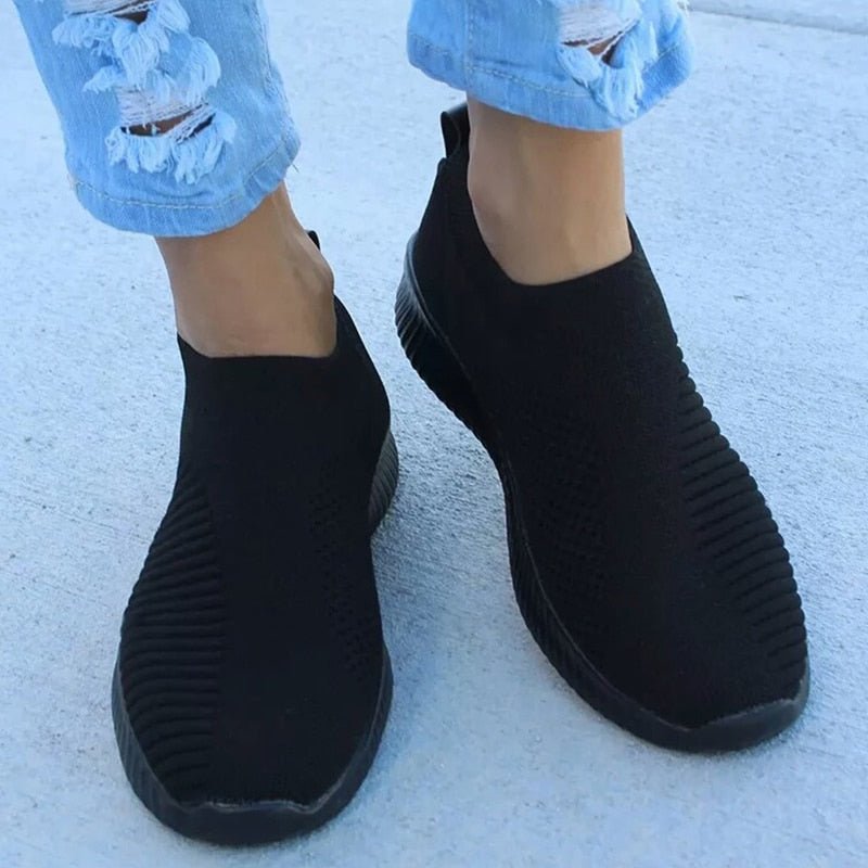 Shoes Fashion Sneakers Women Walking Women Casual Shoes Flat Platform Sneakers Sock Chunky Sneakers Slip On Shoes Woman Mujer - Taylor K Shop