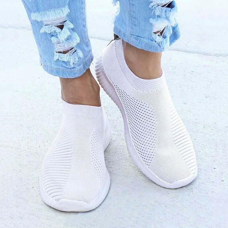 Shoes Fashion Sneakers Women Walking Women Casual Shoes Flat Platform Sneakers Sock Chunky Sneakers Slip On Shoes Woman Mujer - Taylor K Shop