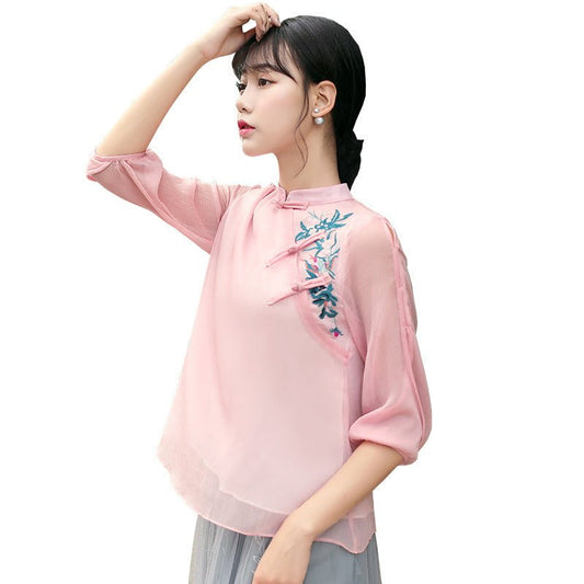 Short sleeve beach blouse - Taylor K Shop