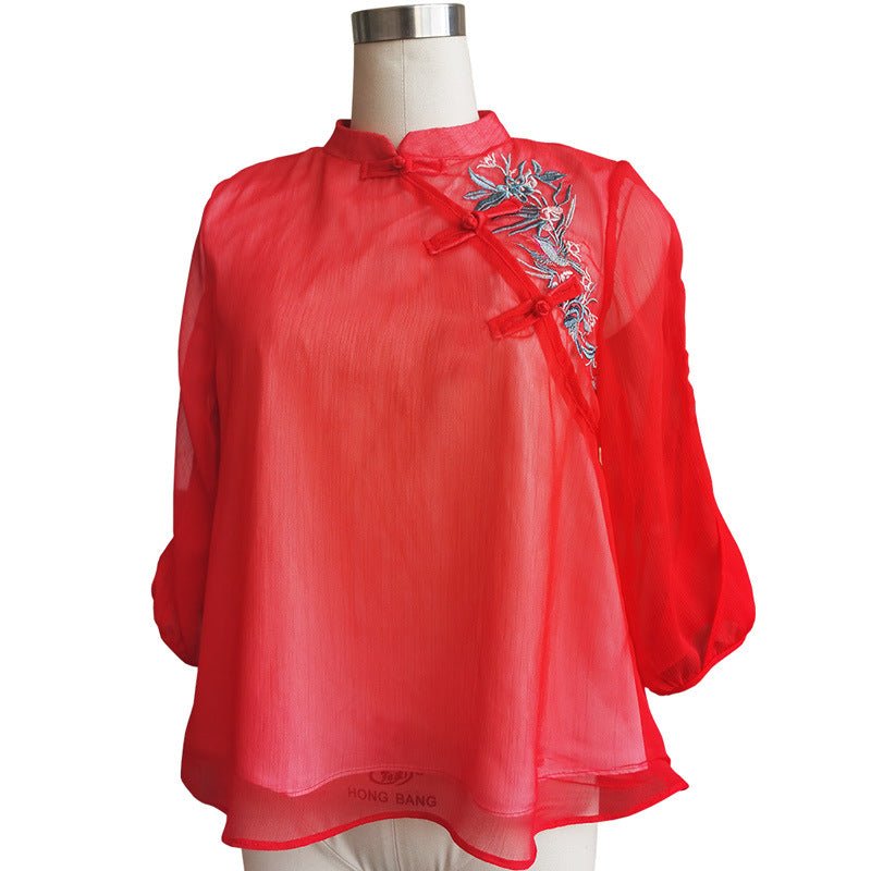 Short sleeve beach blouse - Taylor K Shop