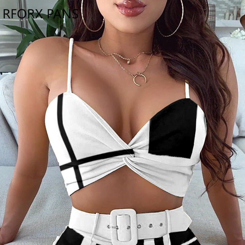 Shorts Set Black and White - Taylor K Shop