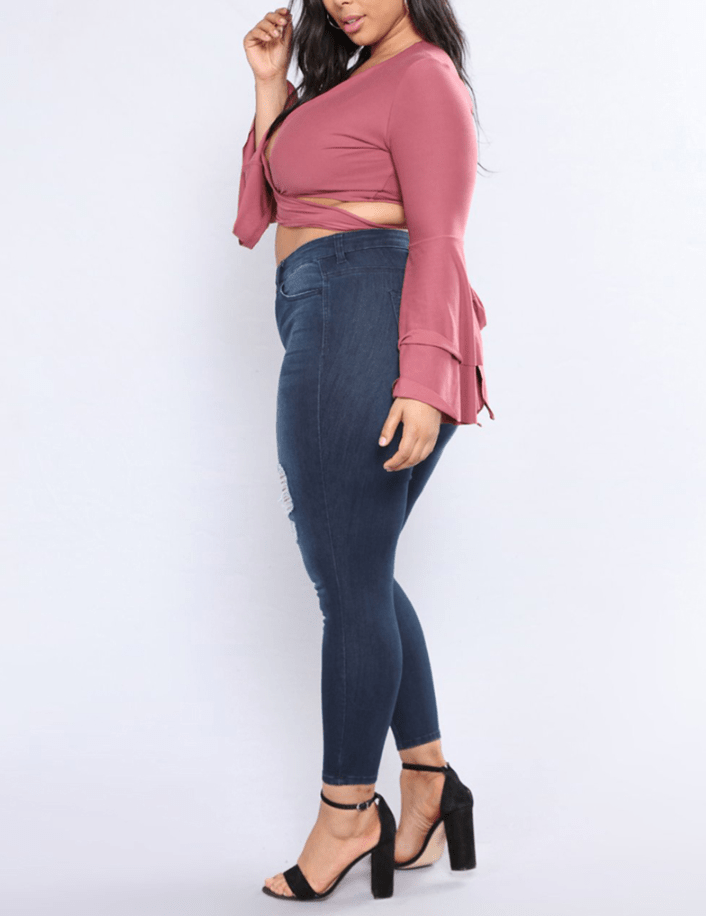 Shredded feet jeans - Taylor K Shop