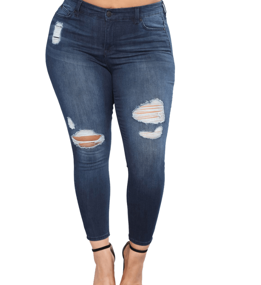 Shredded feet jeans - Taylor K Shop