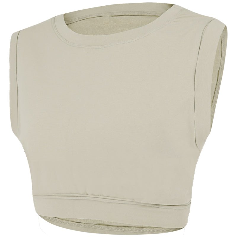 Sleeveless Sports Vest T-shirt Women Summer Yoga Blouse Loose Casual - Taylor K Shop