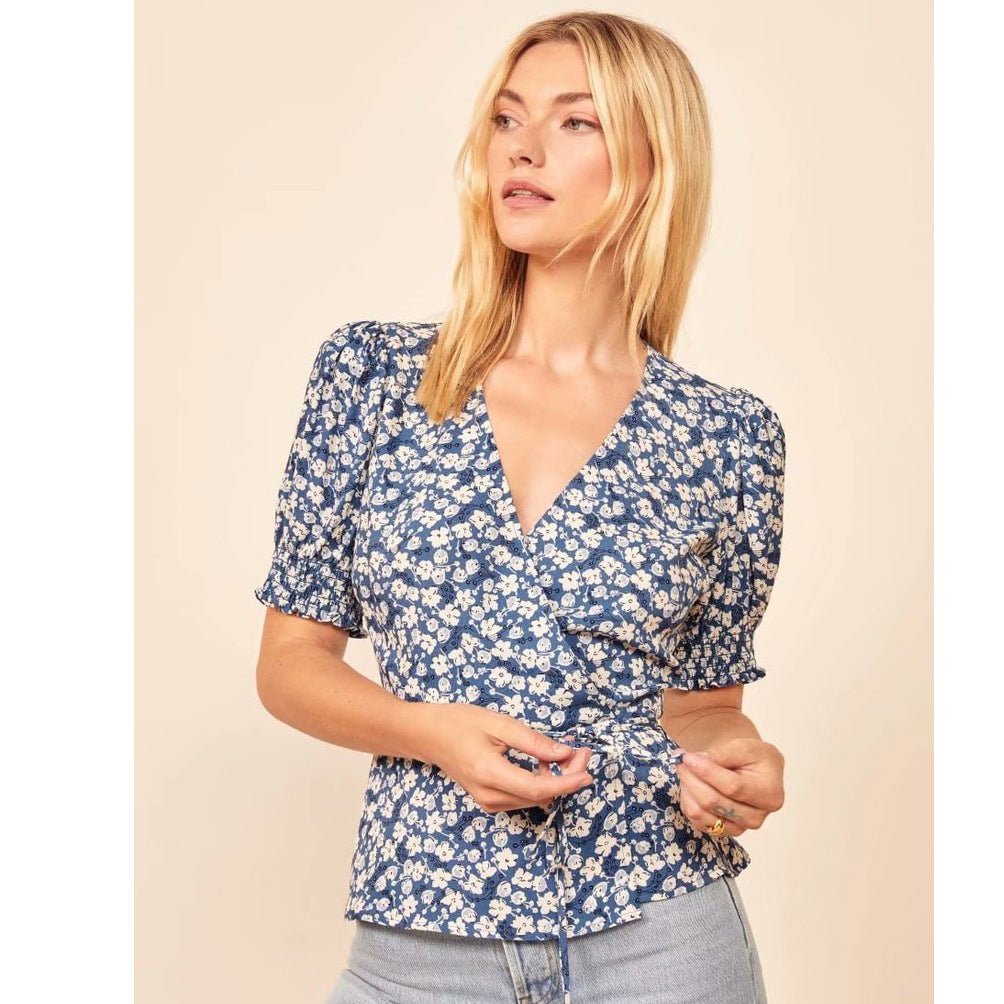 Slim fit lace slimming blouse - Taylor K Shop