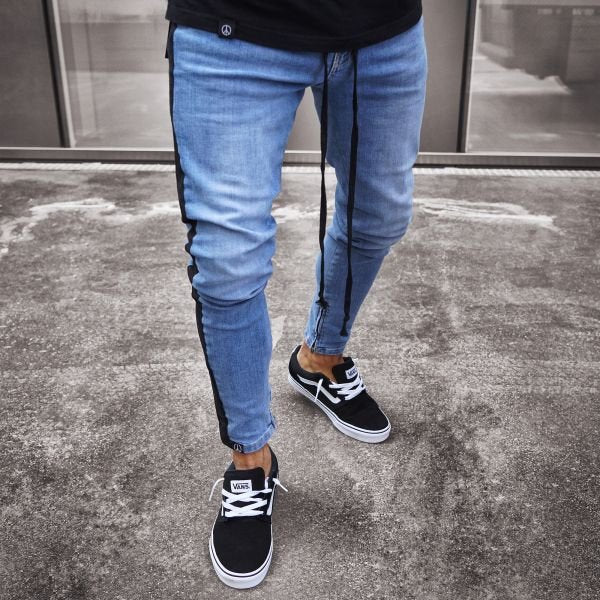 Small Feet Zipper Jeans Men's Ripped New Jeans - Taylor K Shop