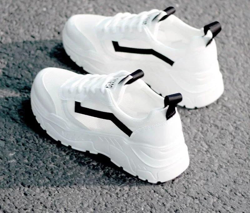 Small White Shoes Mesh Breathable Sneakers - Taylor K Shop