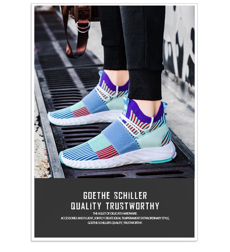 Soft - soled Breathable Shoes Men's Korean Style Trendy Sneakers - Taylor K Shop