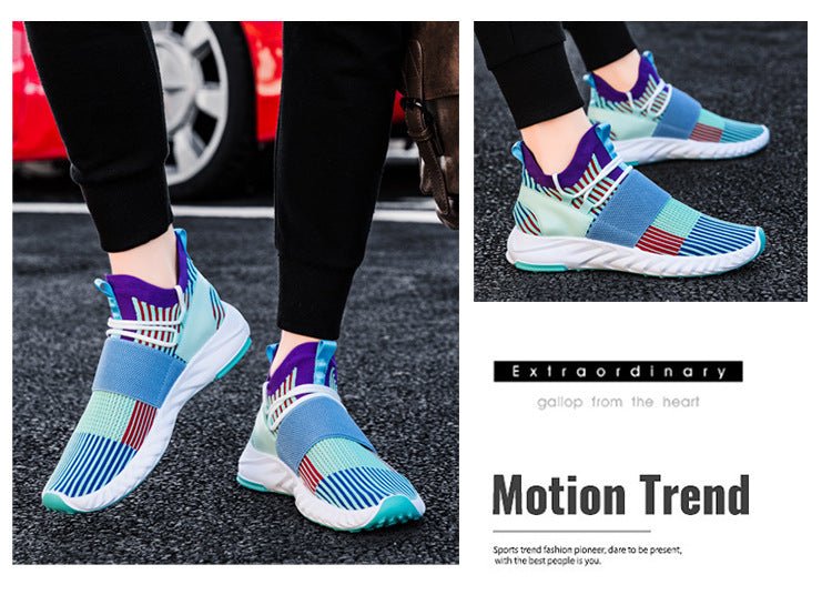 Soft - soled Breathable Shoes Men's Korean Style Trendy Sneakers - Taylor K Shop