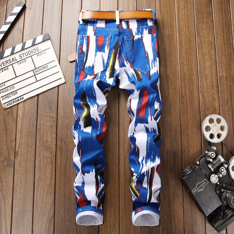 Sokotoo Mens Fashion 3D Pattern Slim Skinny Printed - Taylor K Shop