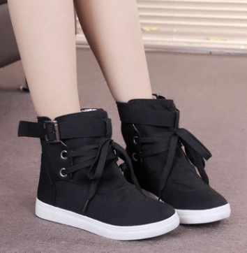 Spring And Autumn New Student Casual Shoes Sports Shoes Short Tube Canvas Shoes Women - Taylor K Shop