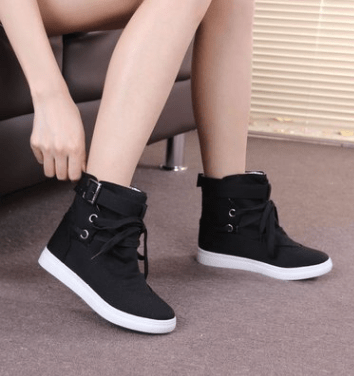 Spring And Autumn New Student Casual Shoes Sports Shoes Short Tube Canvas Shoes Women - Taylor K Shop