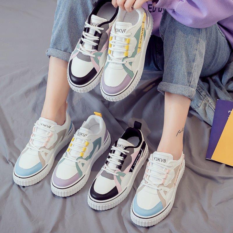 Spring New White Shoes Students All - Match Net Red Board Shoes Sports Daddy Women's Shoes Ins Tide - Taylor K Shop