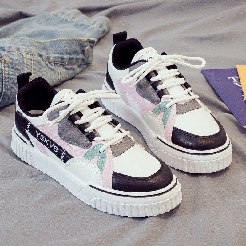 Spring New White Shoes Students All - Match Net Red Board Shoes Sports Daddy Women's Shoes Ins Tide - Taylor K Shop
