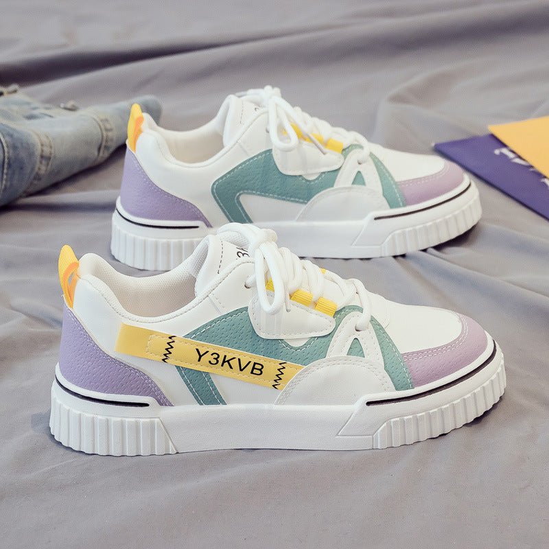 Spring New White Shoes Students All - Match Net Red Board Shoes Sports Daddy Women's Shoes Ins Tide - Taylor K Shop