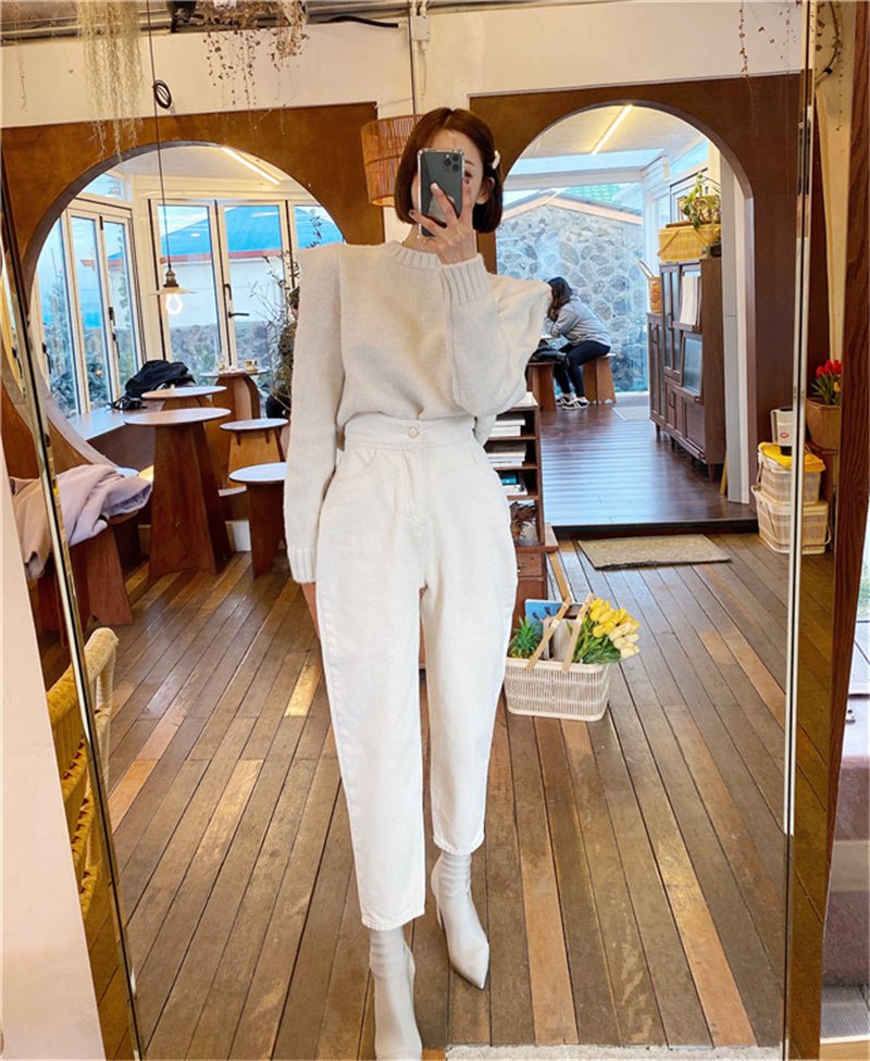 Straight cropped jeans - Taylor K Shop