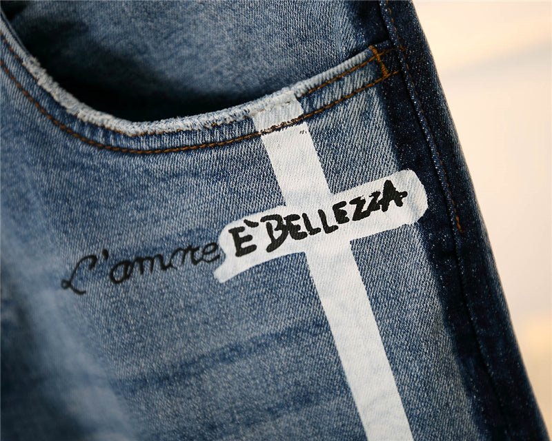 Straight washed jeans - Taylor K Shop