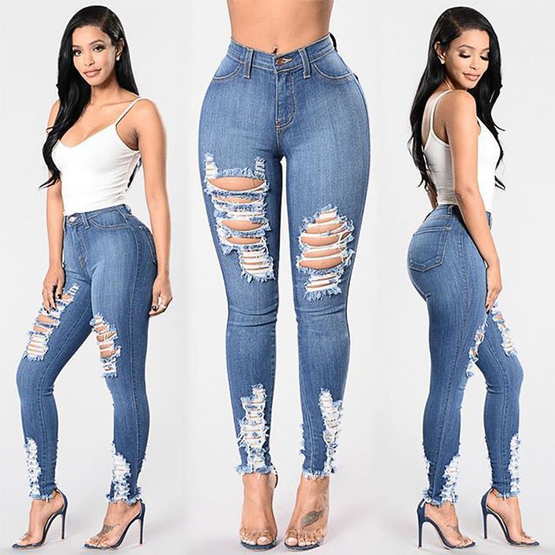 Stretch ripped jeans - Taylor K Shop