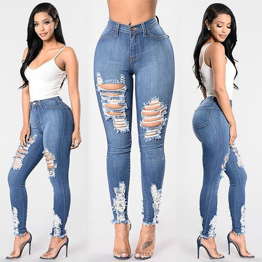 Stretch ripped jeans - Taylor K Shop