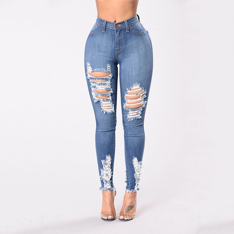 Stretch ripped jeans - Taylor K Shop