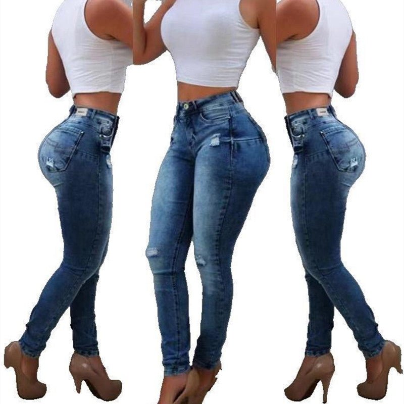 Stretch ripped jeans - Taylor K Shop