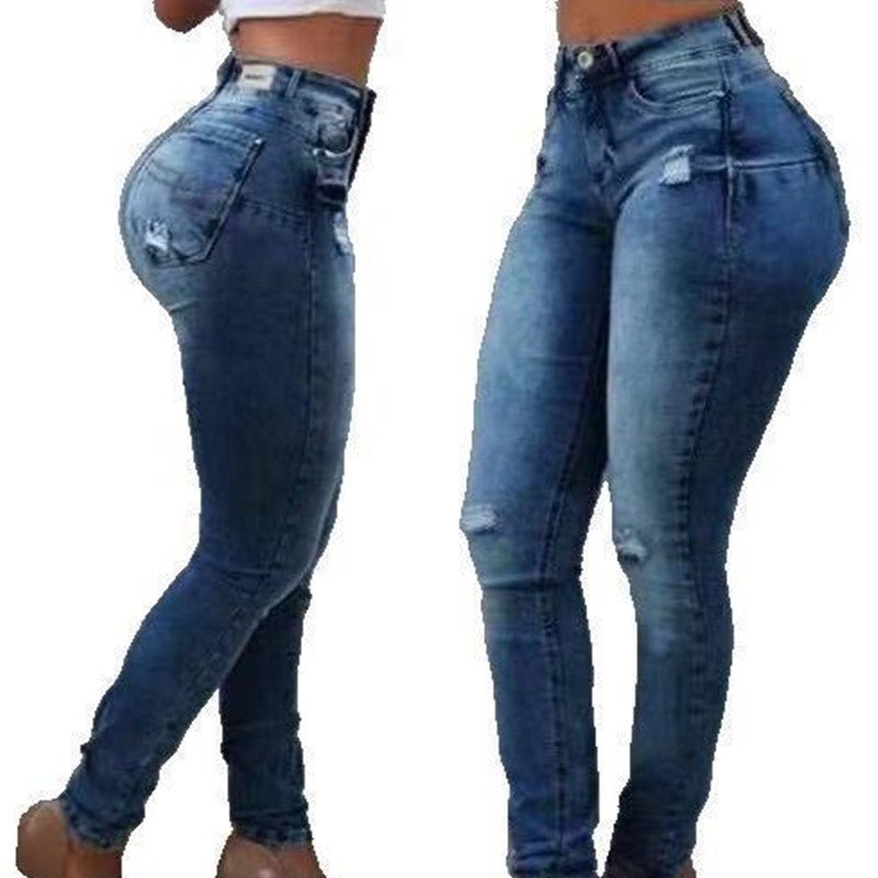 Stretch ripped jeans - Taylor K Shop