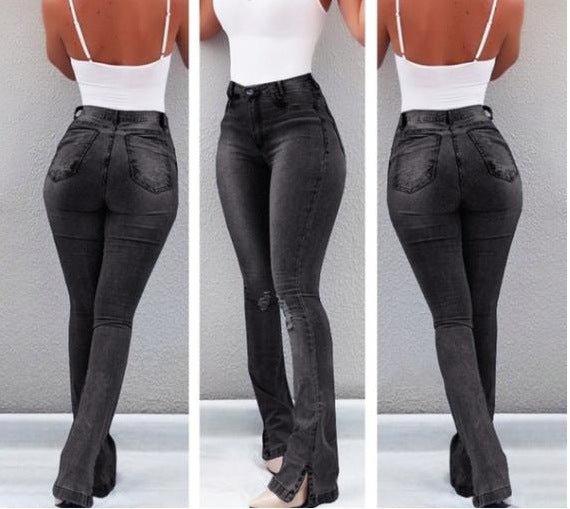 Stretch ripped jeans - Taylor K Shop