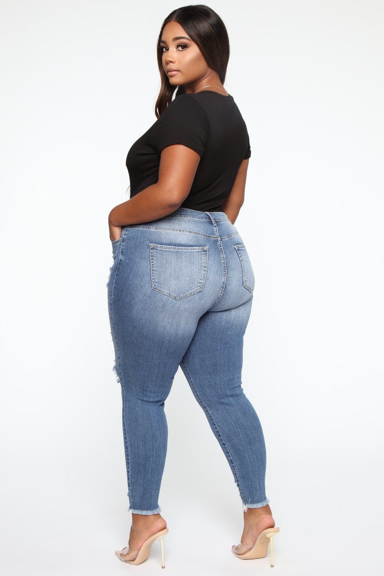 Stretch Ripped Women Plus Size Jeans Plus Size Jeans - Taylor K Shop