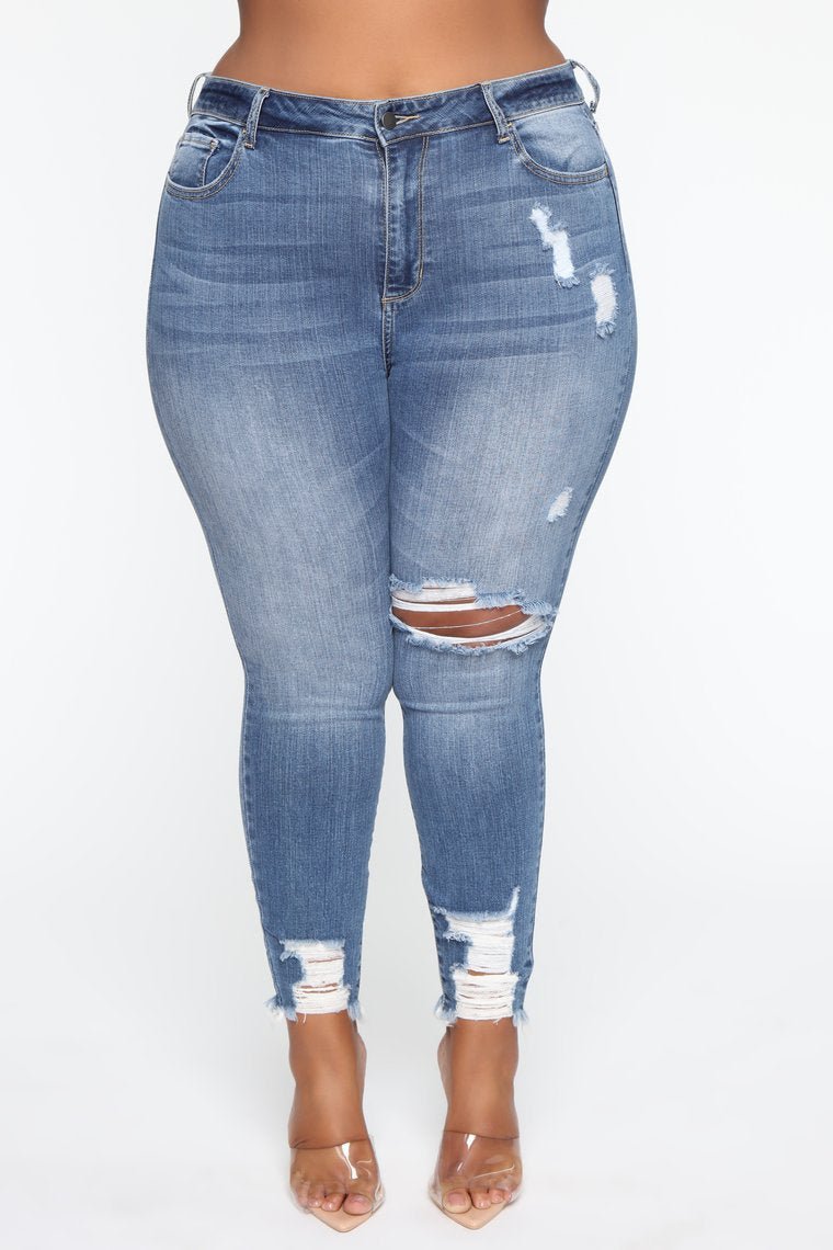 Stretch Ripped Women Plus Size Jeans Plus Size Jeans - Taylor K Shop
