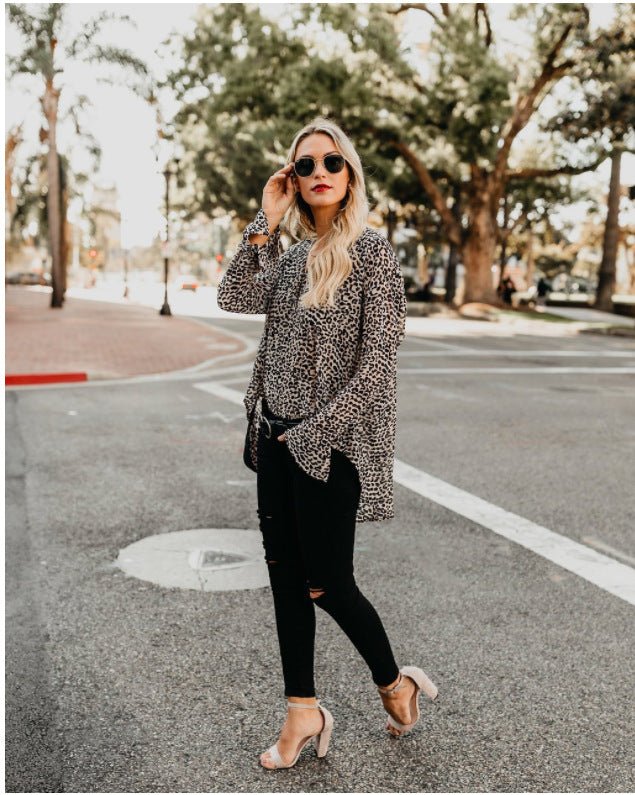Summer Chiffon Blouse Tops For Women Shirt Ladies Shirts - Taylor K Shop