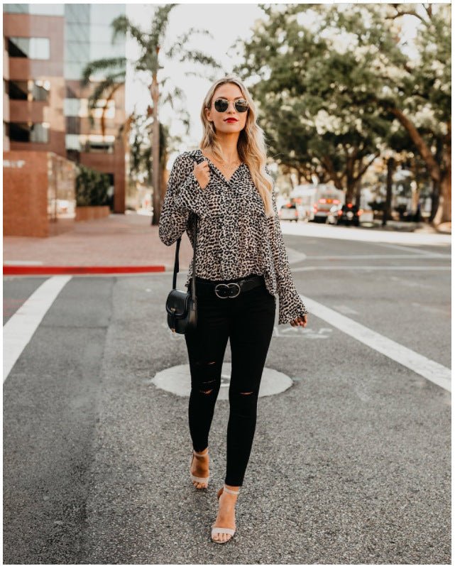 Summer Chiffon Blouse Tops For Women Shirt Ladies Shirts - Taylor K Shop
