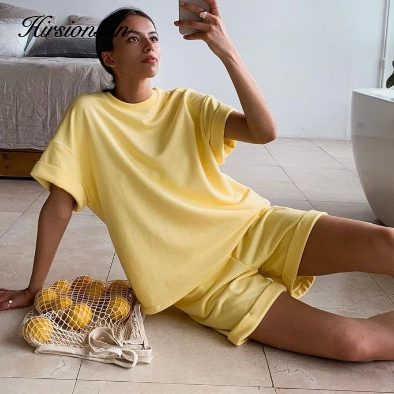 Summer Cotton Sets Women Casual Two Pieces Short Sleeve - Taylor K Shop