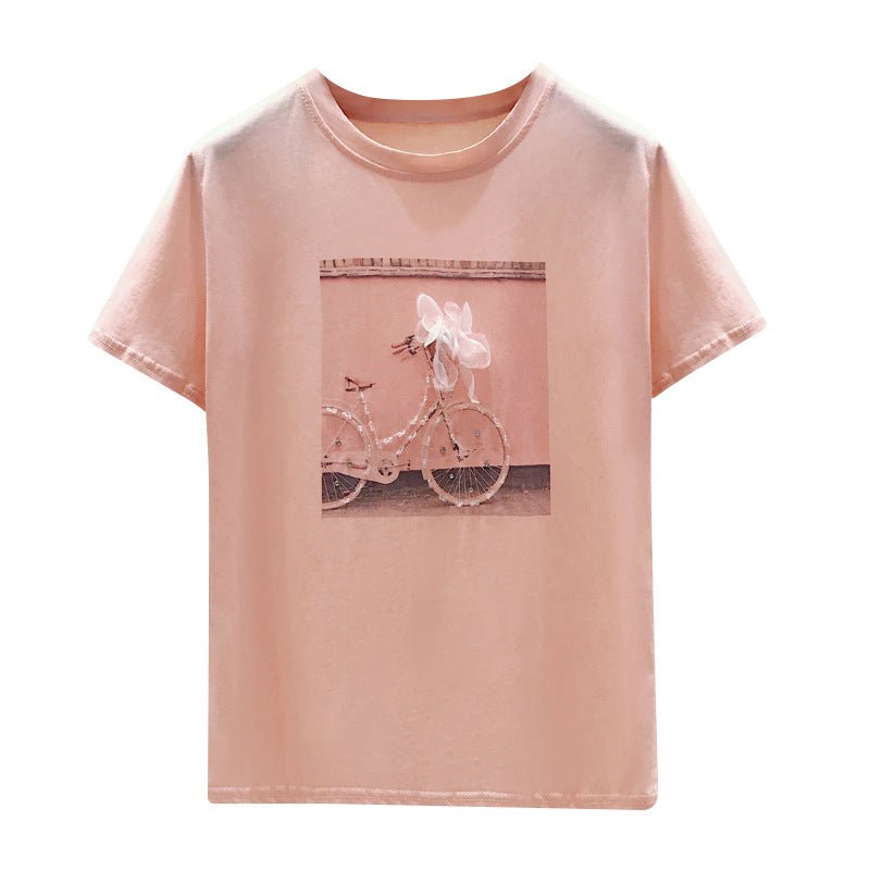 Summer Fashion With Loose Blouses, Women Cover Belly And Reduce Age, Short - sleeved T-shirts - Taylor K Shop