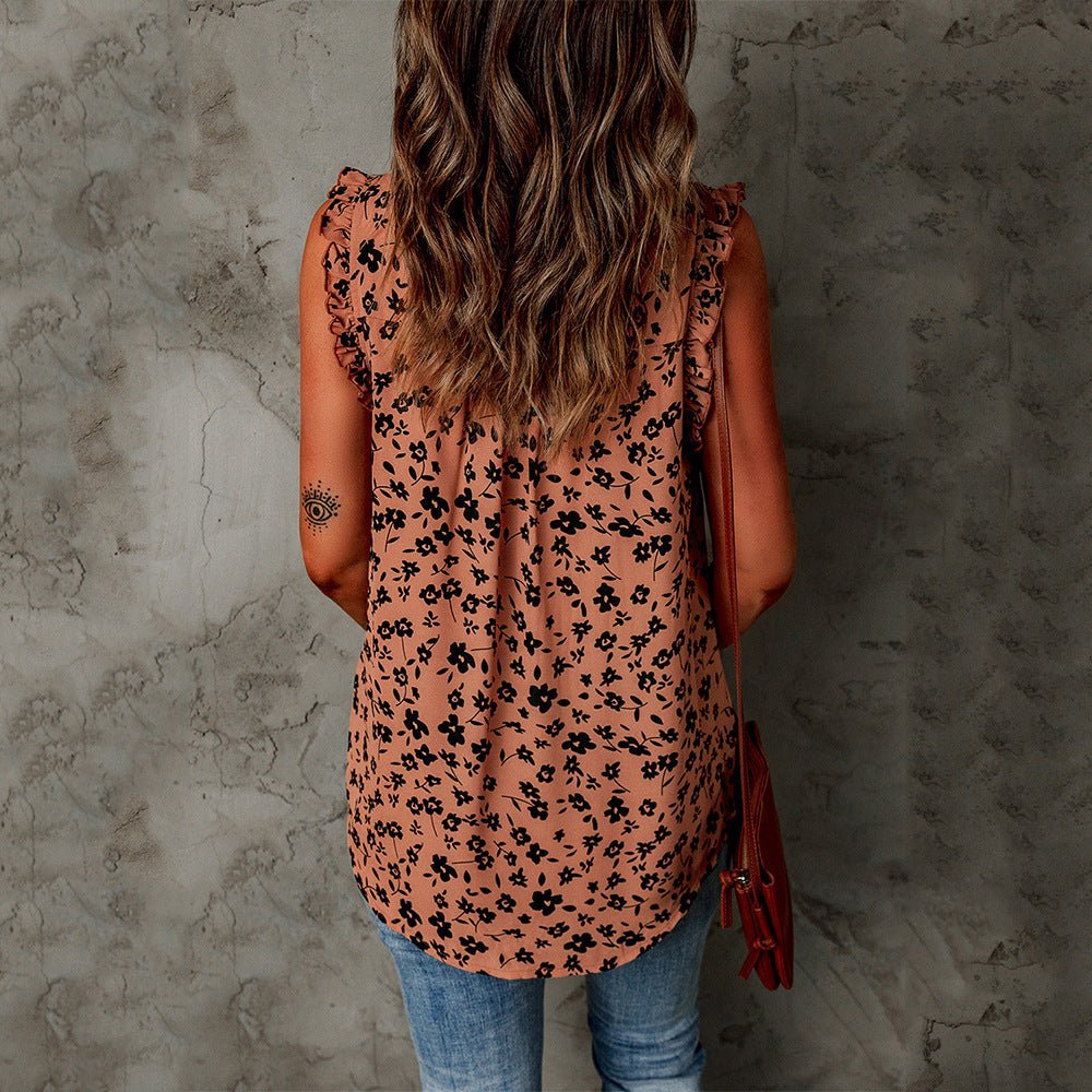 Summer New Blouse Leopard Print Sleeveless Women's T-shirt - Taylor K Shop