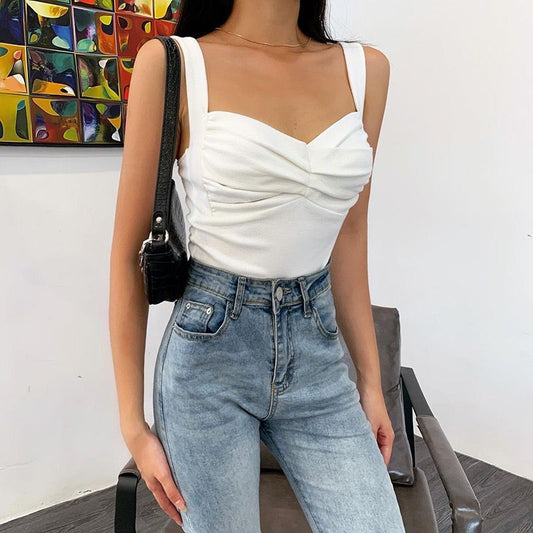 Summer New Slim And Thin Design Sense Of Wrinkled Fashion Blouse Women - Taylor K Shop