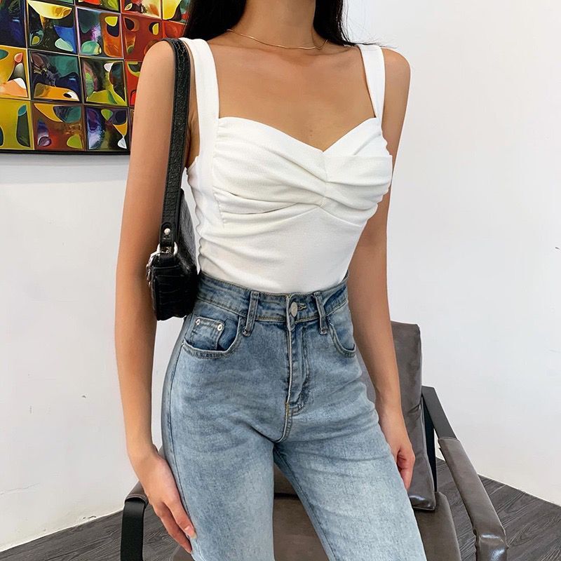 Summer New Slim And Thin Design Sense Of Wrinkled Fashion Blouse Women - Taylor K Shop