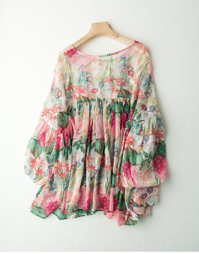 Summer Round Neck Loose Baby Blouse Women's Top - Taylor K Shop